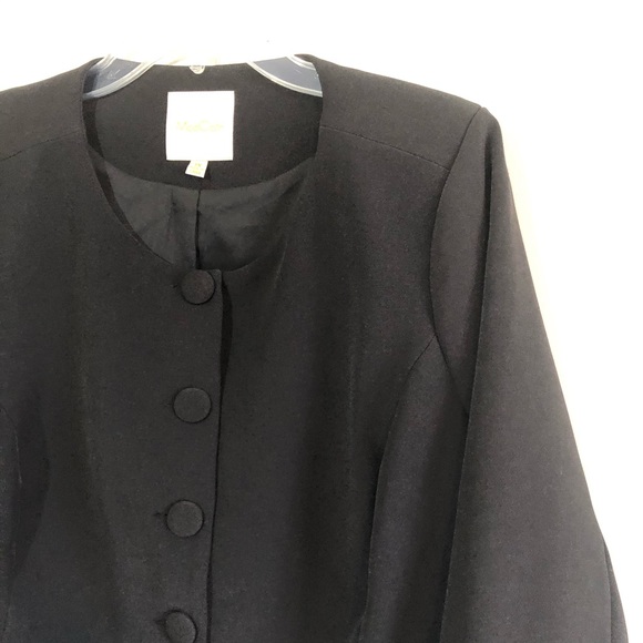 ModCloth NWOT black button front blazer peacoat - Picture 2 of 8